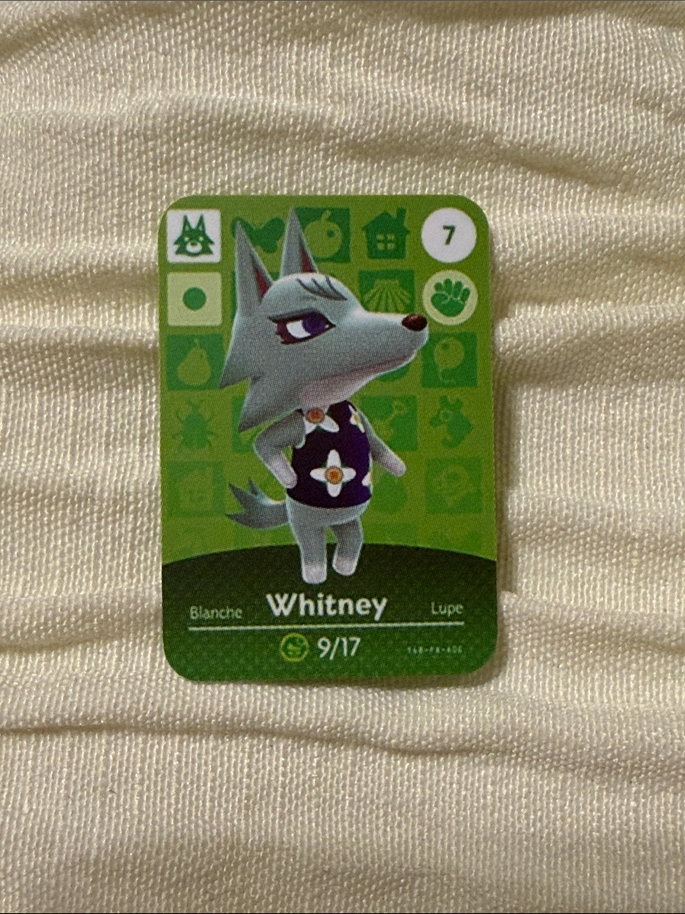 Whitney Animal Crossing Amiibo Card Unofficial Villager NFC